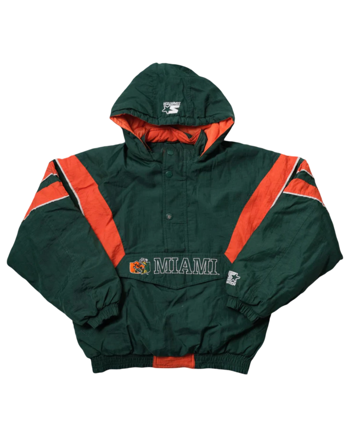 Vintage Miami Hurricanes Pullover Starter Jacket